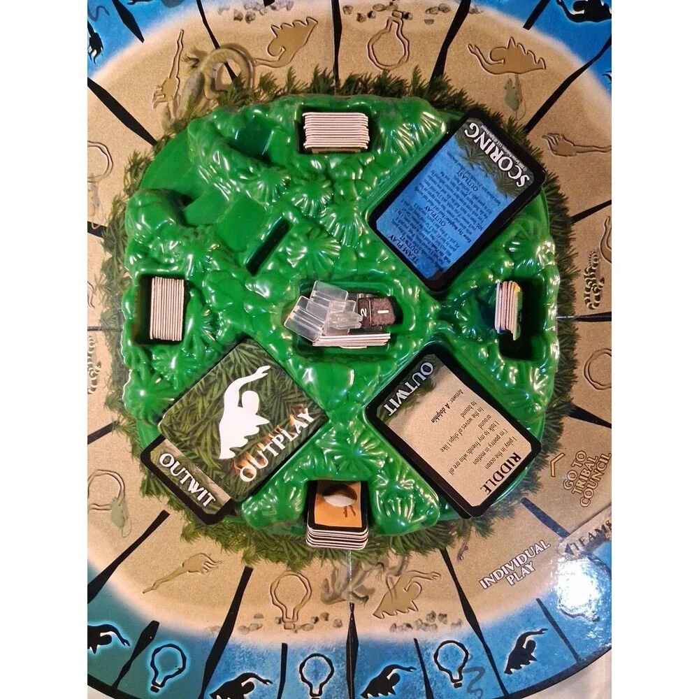 Survivor Board Game Outwit Outplay Outlast TV Show CBS Mattel COMPLETE